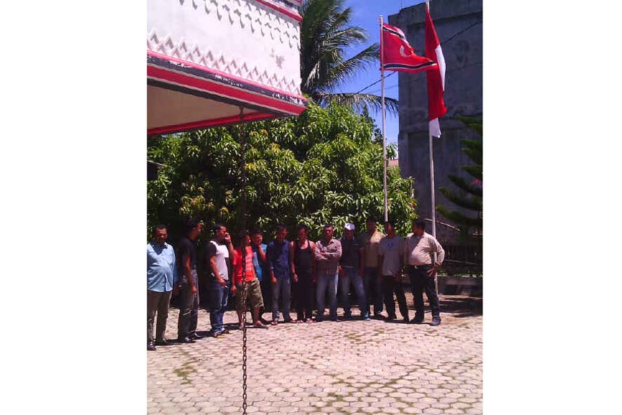 Bendera Aceh di Kantor KPA Pusat. Foto Istimewa